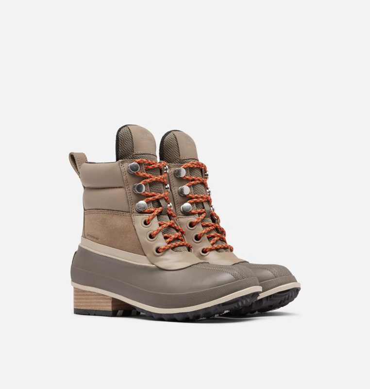Sorel Dam Gummistövlar Khaki - Slimpack™ Iii Hiker Duck Mid - LEI-672815